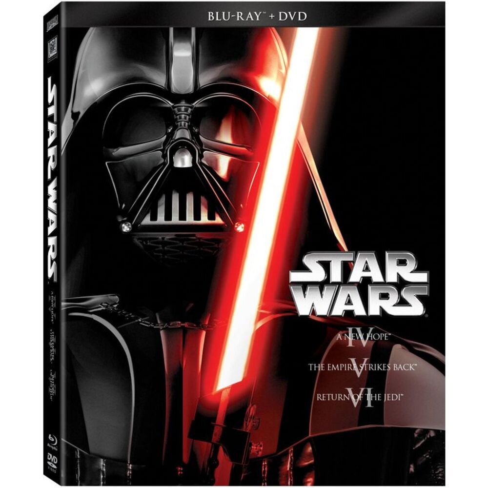 20th Century Studios - Star Wars Trilogy Episodes IV-VI Blu-ray/DVD Black